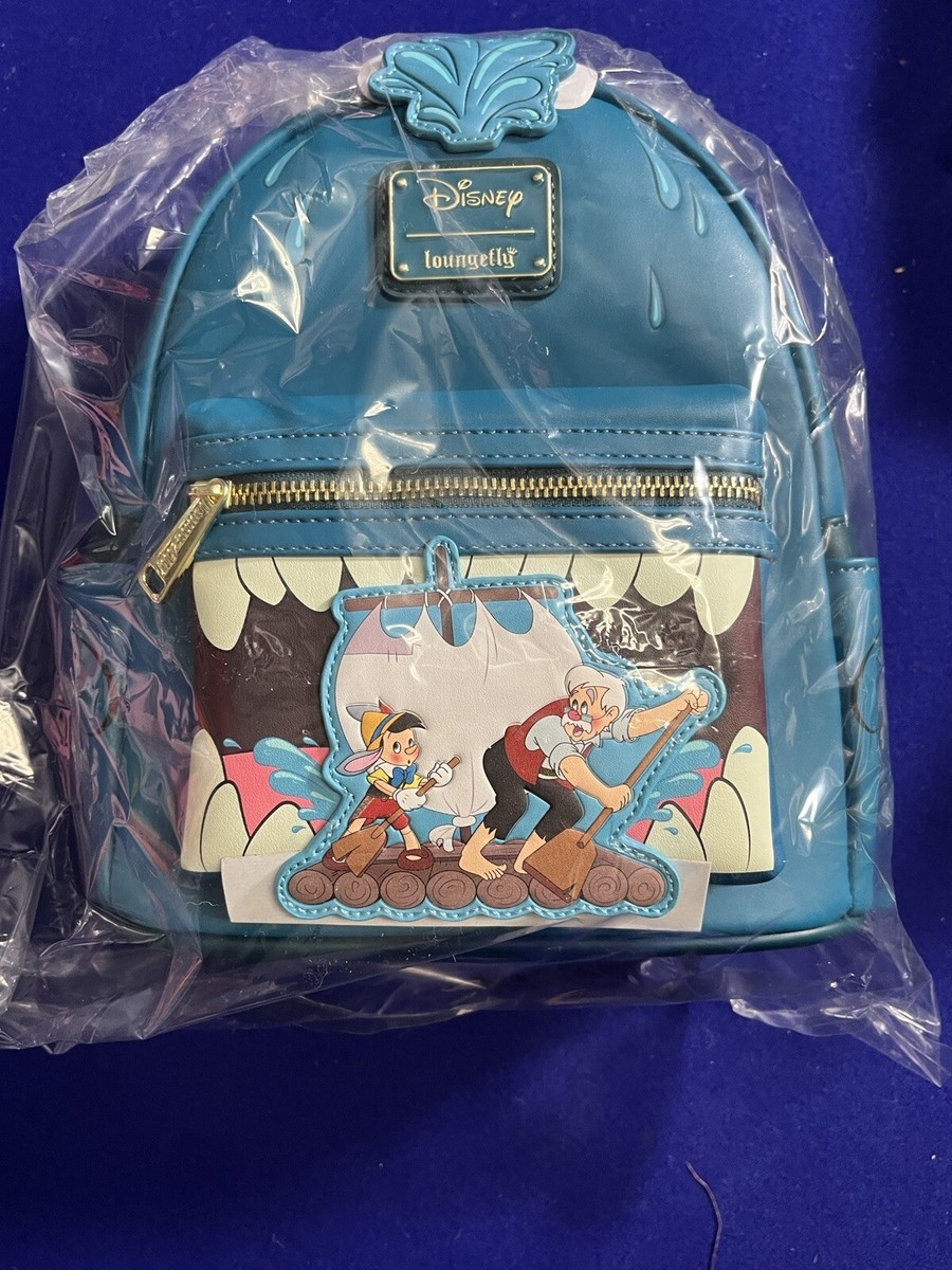 Loungefly Disney Pinocchio Whale and Raft Monstro Mini Backpack