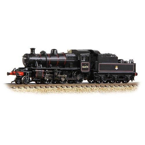 Graham Farish 372-626B N Gauge BR Black (Early) Ivatt 2MT 46474