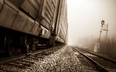 Anime Train Sepia Depth Of Field Railway Vehicle  Gaming Mat Desk 15975