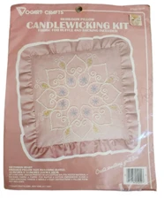 Vintage Victorian Heart Pillow 14in Ruffle Pillow Kit Sealed Vogart Crafts 2525E