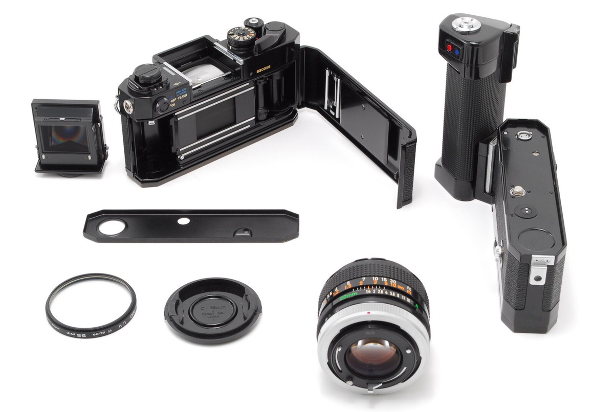 EXC+5】Canon F-1 35mm SLR Film Camera Body + 50mm F1.4 Motor Drive