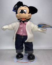 MICKEY MOUSE 11  Applause Walt Disney Sock Hop Varsity Plush VTG With Stand V201