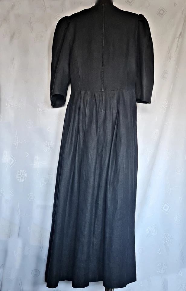 VESTIDO VINTAGE SHEESBAUPTER TRAJES OKTOBERFEST DIRNDL LINO MUJER US16 EU44 Foto 3 de 4