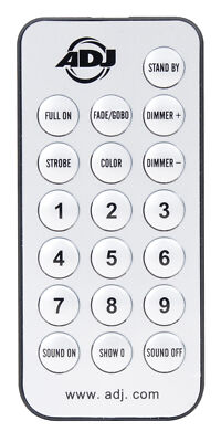 American DJ ADJ UC IR Universal Infrared Remote For ADJ Lighting Fixtures
