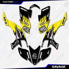 Yellow Savage Camo Racing Graphics kit fits 03-08 Yamaha YFZ450 ATV Decals YFZ