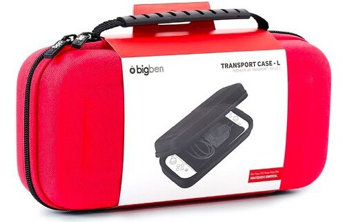 BigBen Custodia rigida per Nintendo Transport Case L Red POUCHLRED