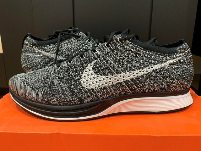 Nike Flyknit Racer Oreo 2.0 Black/White Men's Running Shoes Size 13 | eBay