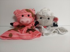 Melissa Doug Farm Friends Lamb And Pig Soft Hand Puppets Plush