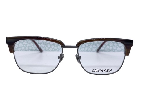 NWT Calvin Klein CK19712G Crystal Grey Eyeglasses NEW CALVIN KLEIN CK19712 EYEWEAR OVAL GRAY 027 FULL-RIM 51  main image 4