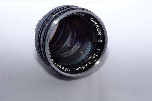 Nikon S2 Black Dial Rangefinder 35mm Film Camera with 50mm f1.4 Lens. Hood. Case - Picture 21 of 22