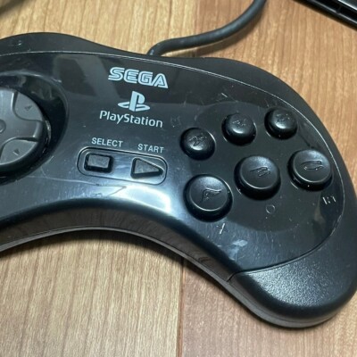 Sega Sony Playstation 2 Saturn Controller Pad Black 2 PS2