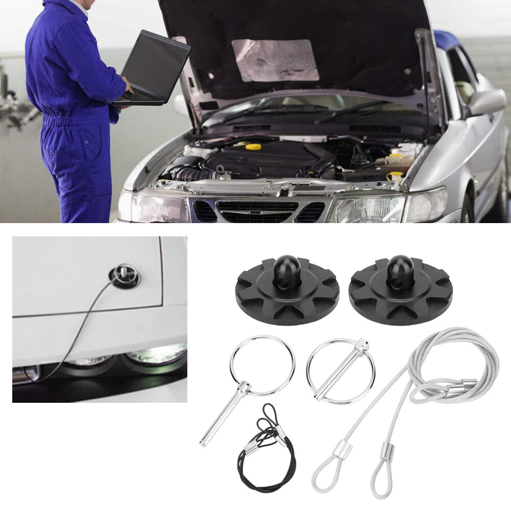 CNC Billet Aluminum Car Racing Sport Hood Pin Lock Latch Accessory Kit eBay