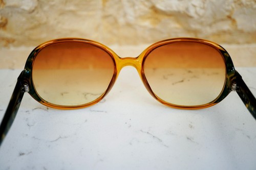 Vintage CHRISTIAN DIOR Optyl Sunglasses 2411 50 Honey Green Tortoise Oversized - Picture 8 of 10