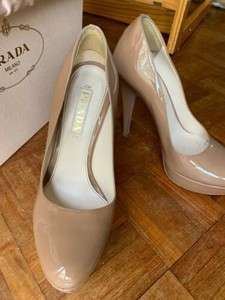 prada nude heels