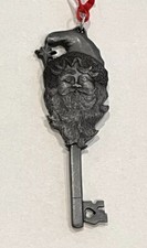 Sutton Designs Santa's Key Pewter Christmas Ornament Handcrafted Made In USA VTG