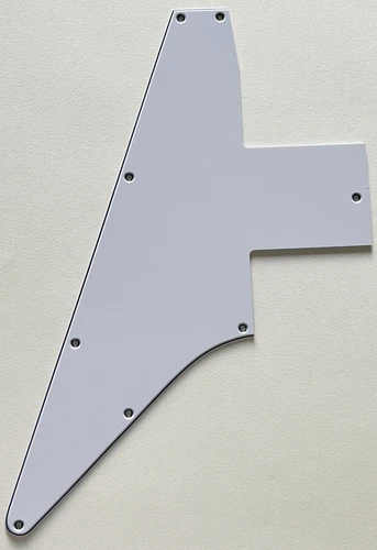 3 Ply White Pickguard For Fits Gibson 76 Explorer Re-Issue Blank Style