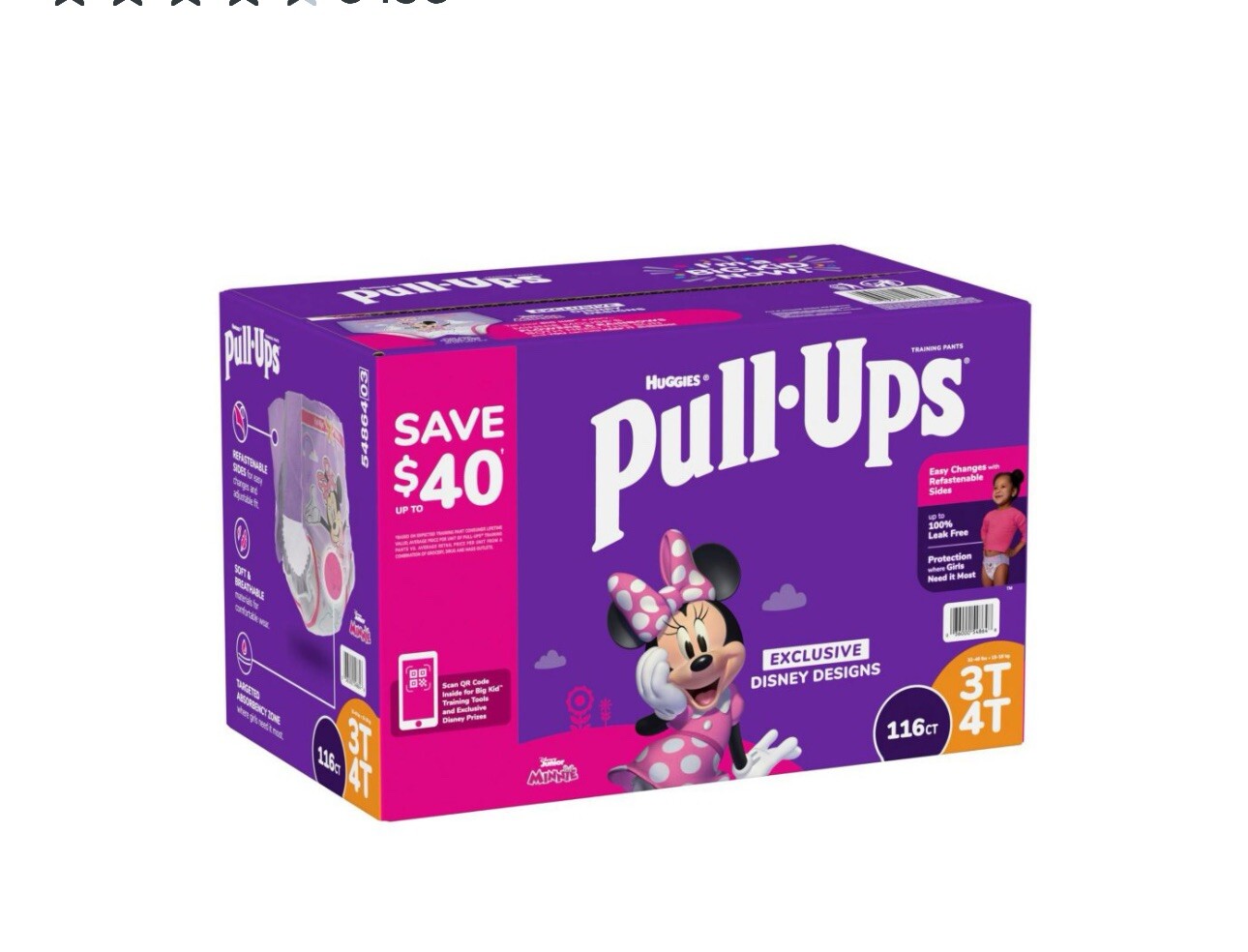 Huggies Pull Ups Training Pants For Boys Size 3T-4T (Pack of 116  