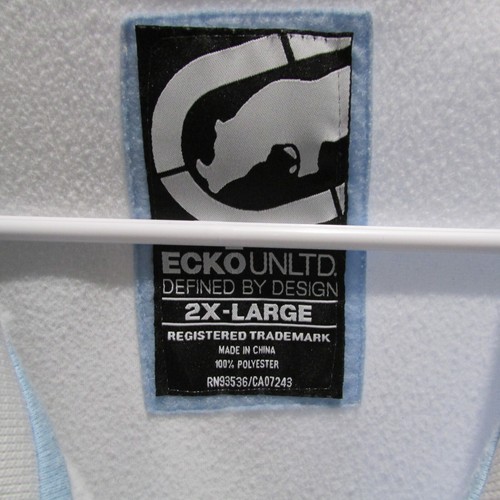 Ecko Unlimited Men's L/S 100% Polyester Fashion Full Zip Track Jacket Size 2XL - Picture 4 of 6