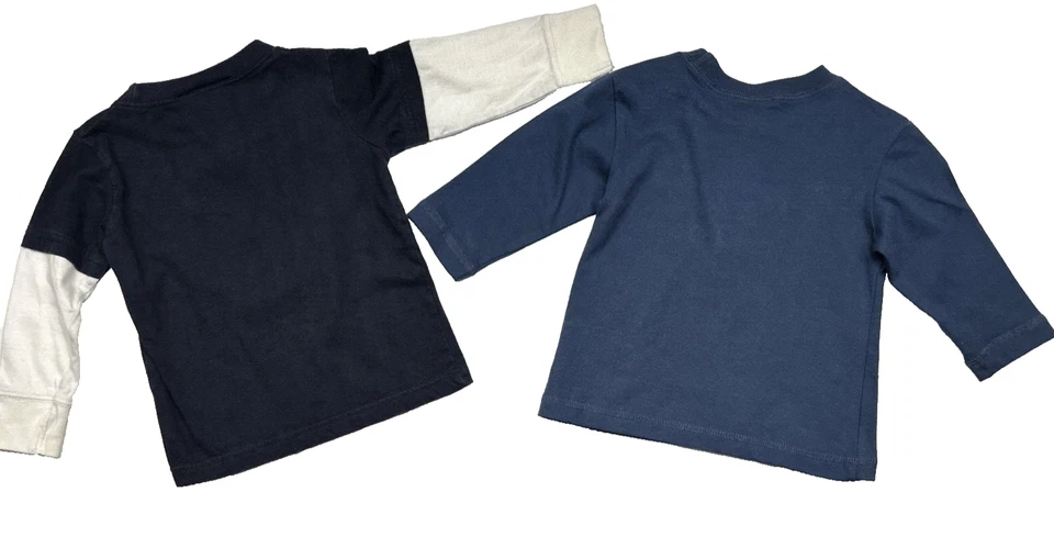 Lote de 2 Camisas Niños Talla 12 meses 3 años Navidad Oso y Cachorro Camisa Lote Buen Estado Foto 3 de 4