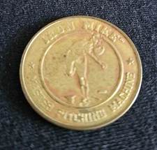 Vintage Baseball Arcade Token "Iron Mike Master Pitching Machine"