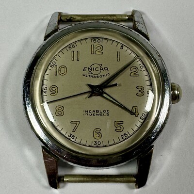 Enicar Ultrasonic 17 Jewel Manual Wind Automatic Men's Wristwatch