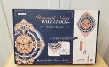 ROKR Romantic Notes Wall Clock Wooden Kit (LC701) NEW AND SEALED