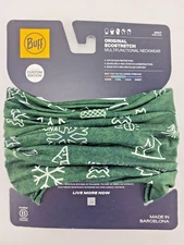 Buff Multifunctional Neckwear Gaiter UPF 50 Jasper National Park - Green