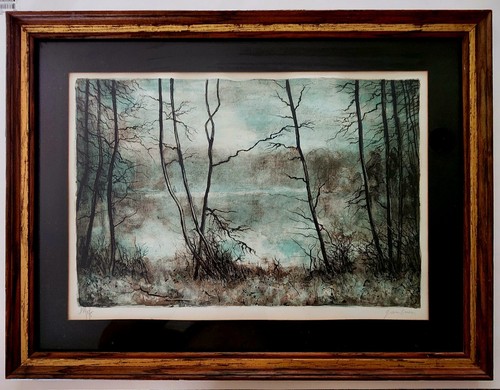 Bernard Gantner SIGNED Art Limited Numbered Lithograph Authenticated Framed - Picture 2 of 5