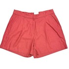 NWT Old Navy Women’s Linen Trouser Shorts size 2W Large Linen Salmon Colored