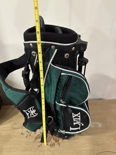 "Bolsa de golf Lynx Junior verde y negra de 20"" para niños y niñas" - Imagen 5 de 5