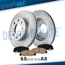 Front Disc Brake Rotors Brake Pads Kit for 1990 - 2000 Honda Civic Del Sol CRX