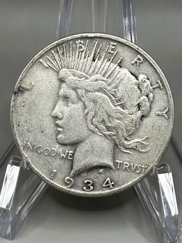 1934-S Peace Dollar VF - 24485