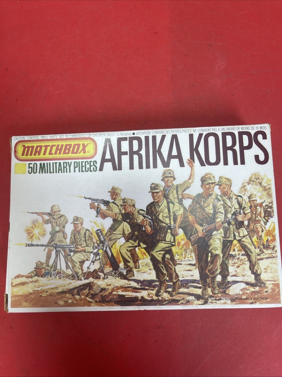 Matchbox 1/76 Scale Afrika Korps 50 Military Pieces P-5004