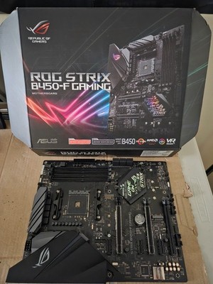  NEW LOW PRICE! ASUS ROG STRIX B450-F GAMING AM4 Mobo ! LATEST BIOS, Win11 READY