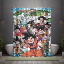 Best Popular Anime Print Shower Curtain Polyester Size 60" x 72" With Hooks