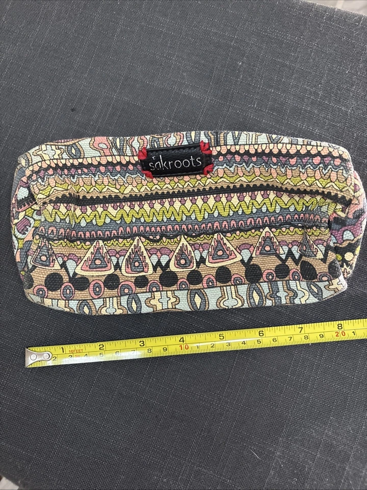 Bolsa Sakroots Multicolor Cremallera Mediana Tonos Terrosos Boho Foto 2 de 4
