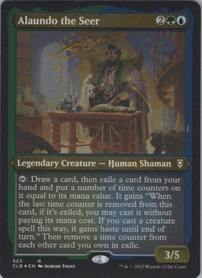Foil Alaundo the Seer (Foil Etched) R Legends: Battle for Baldur's Gate 523 NM