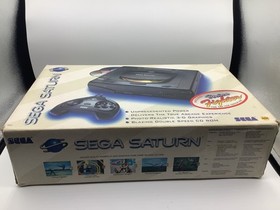 Sega Saturn Console CIB Virtua Fighter Bundle w/Box Tested Promo Poster