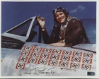Fred Christensen Signed 8x10 World War II WW2 B&W Photo AUTO AI-Verified COA