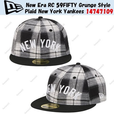 New Era RC 59FIFTY Grunge Style Plaid New York Yankees 14747109