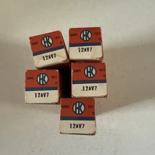 Lot Of 5: Heintz & Kaufman 12AV7 Radio Gammatron Tubes USA