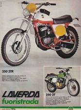 advertising Pubblicità-MOTO LAVERDA 250 2T /2TR 1976-MOTOITALIANE ENDURO EPOCA