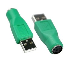 2x PS/2 Female to USB 2.0 Male Port Adapter Converter for PC Keyboard Mouse M471