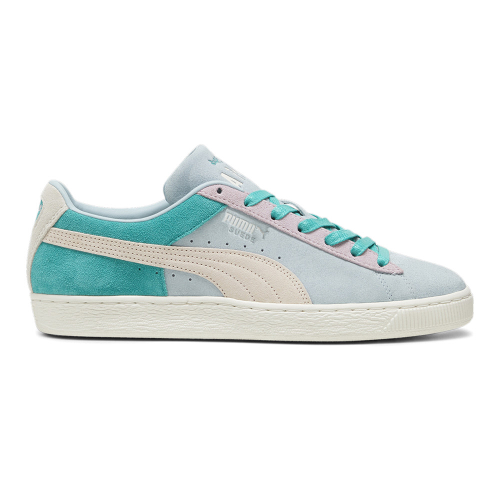 Puma Suede Iconix Summer на шнуровке мужские бежевые, зеленые, серые кроссовки повседневная обувь