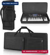 XIDIHF 61 Key Piano Keyboard Case Bag 40.6''x6.1''x17'',Portable Padded Keyboard