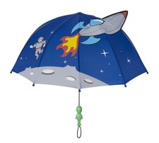 Space Umbrella, Blue, Size for Toddlers and Big , Lightweight -Sized Nylon Ra...