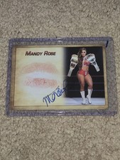 Mandy Rose Signed Kiss Card Wrestler Model WWE NXT Collectors Expo #1