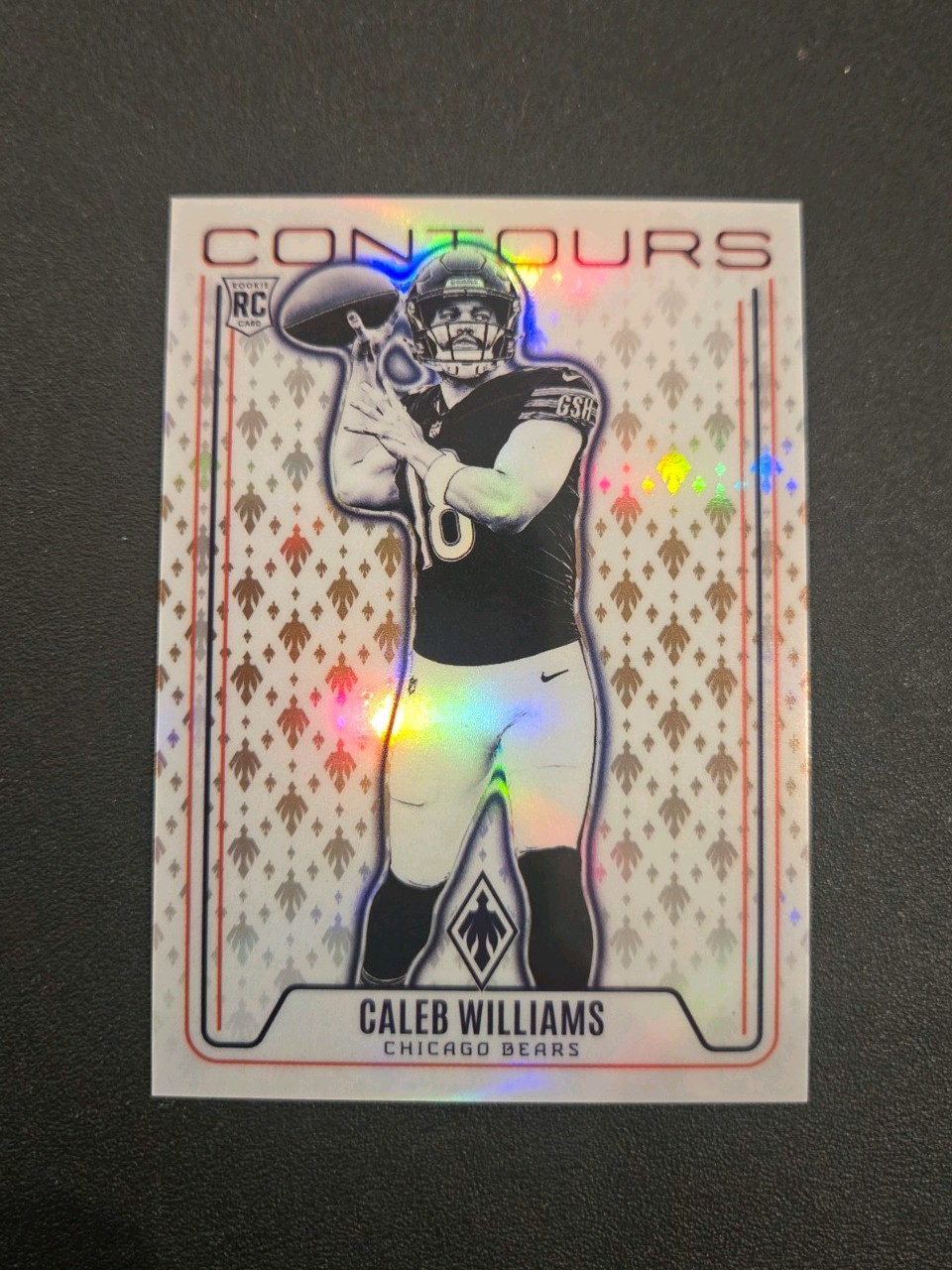 2024 Panini Phoenix Caleb Williams Contours Bronze Prizm Rookie /75