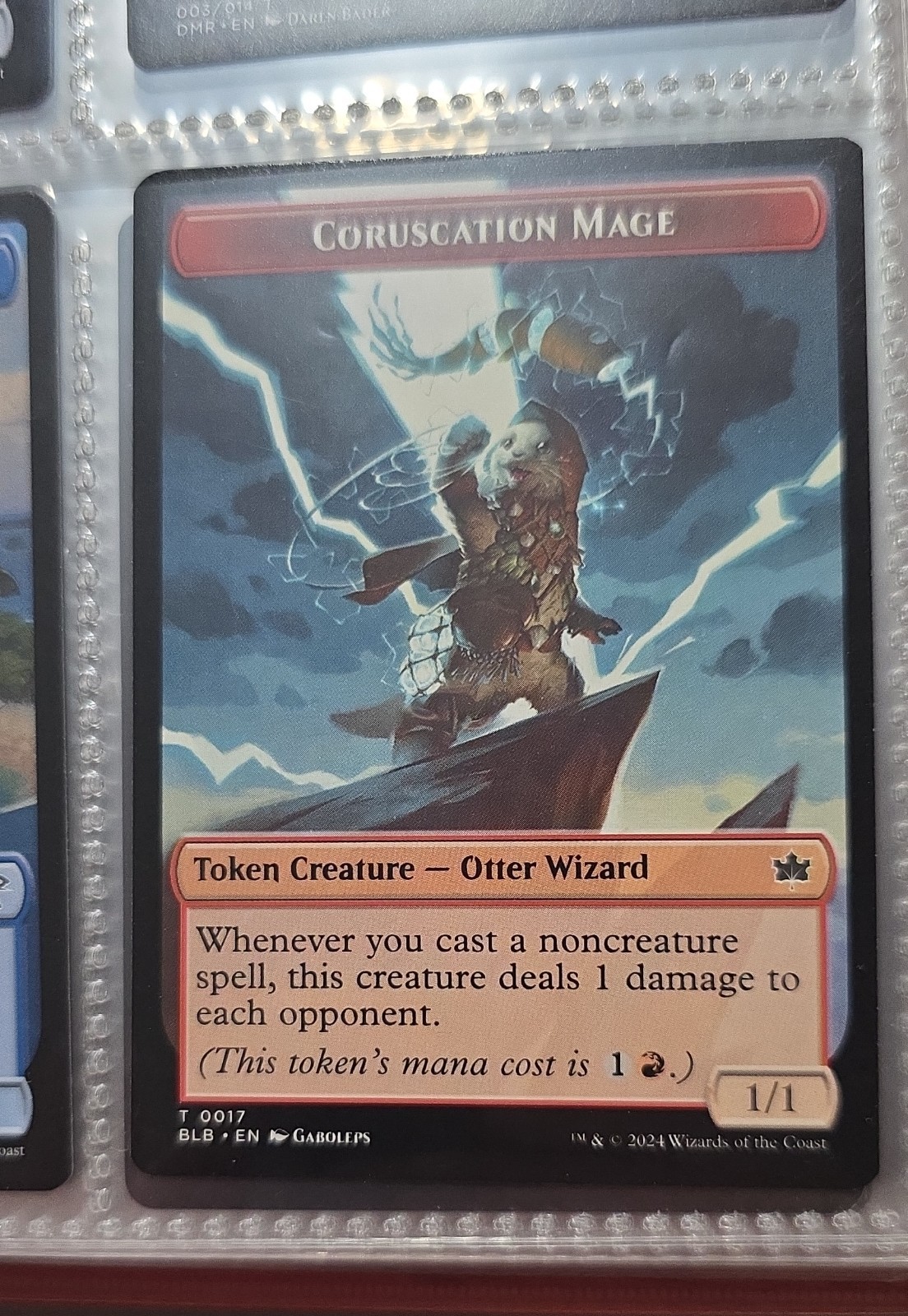 Coruscation Mage Token Bloomburrow Regular