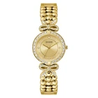 Guess Ladies Watch Wristwatch GB Ribbon GW0838L2 Stainless Steel Gold
